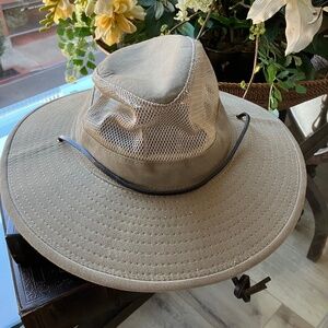 Men's Dorfman Pacific Twill Mesh Safari Hat -NWOT - Size Large